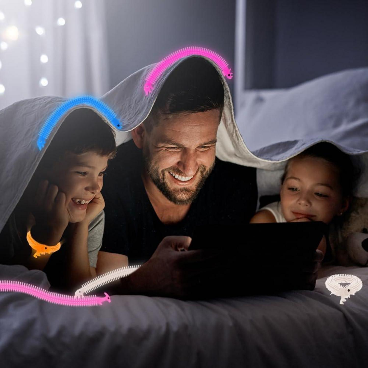 Stretchy String Spielzeug Dinosaurier Glow in The Dark 10 Stück ADHD Autismus