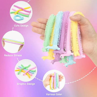 Stretchy String Spielzeug 10er Pack - Stressabbau Sensorische Fidget Toy