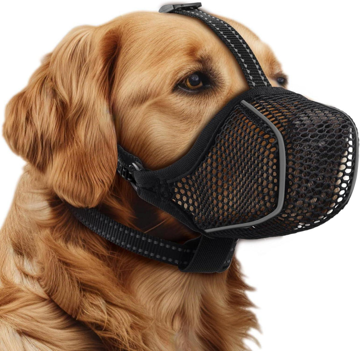 Hund Maulkorb Mesh Soft atmungsaktiv reflektierend einstellbar XS