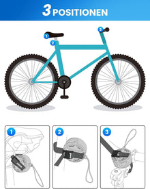 Coicer Fahrrad Abschleppseil Kinder 2M Traktionsseil Green