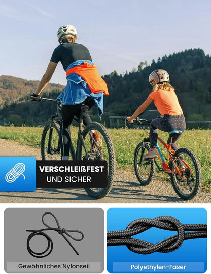 Fahrrad Abschleppseil Kinder 2M Traktionsseil Eltern Kind Zugseil MTB Bike Green