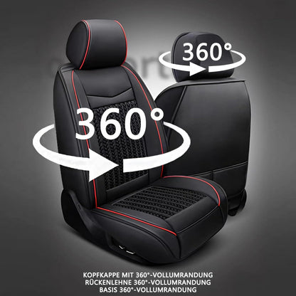 Autositzbezüge aus Leder 2er Set, atmungsaktiv, universelle