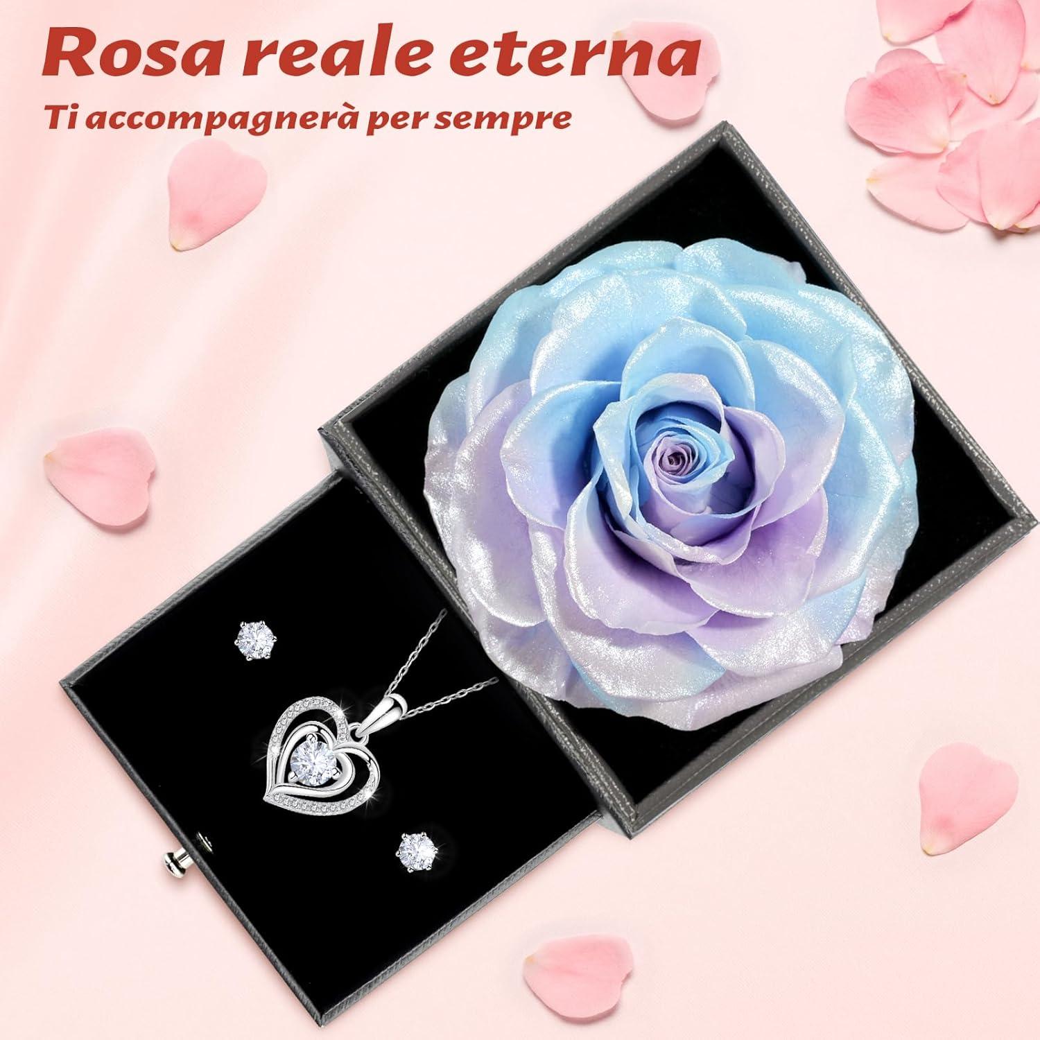 Ewige Konservierte Rot Rose Geschenkset für Frauen mit