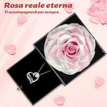 Ewige Rose mit Mama Halskette - Geschenk für Mama, 925