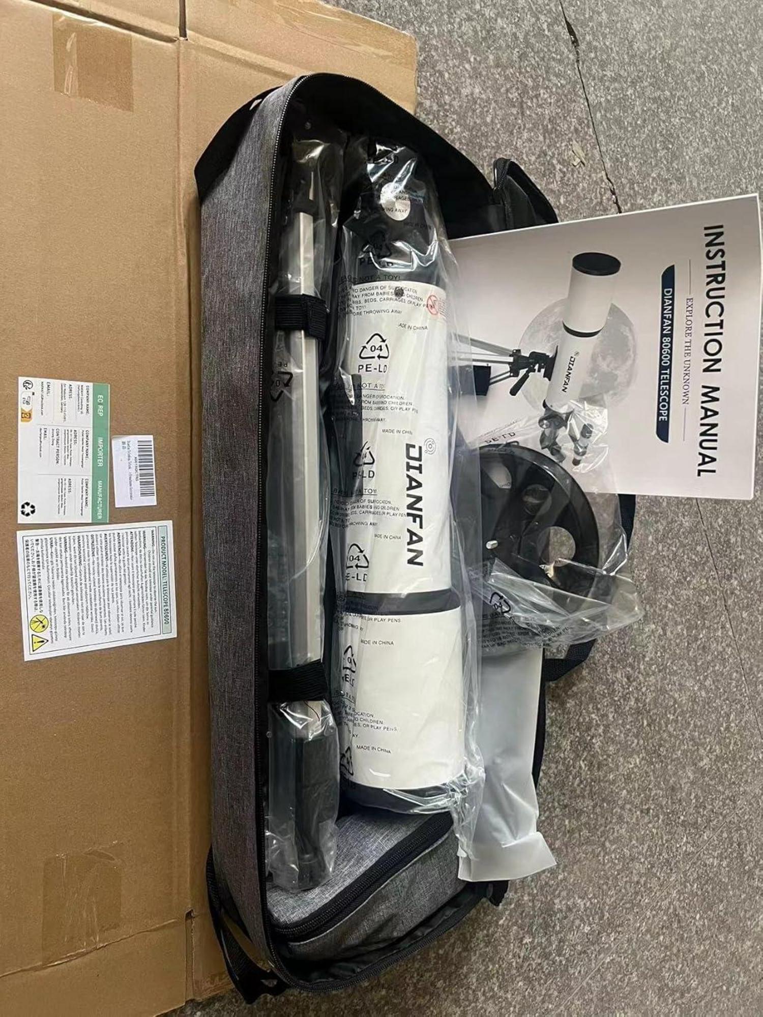 Teleskop Astronomie Profi 80mm Öffnung 600mm für Erwachsene Kinder Adapter