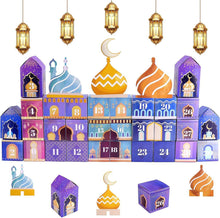 Ramadan Kalender zum Befüllen Kinder DIY Bastelset 30 Häuser
