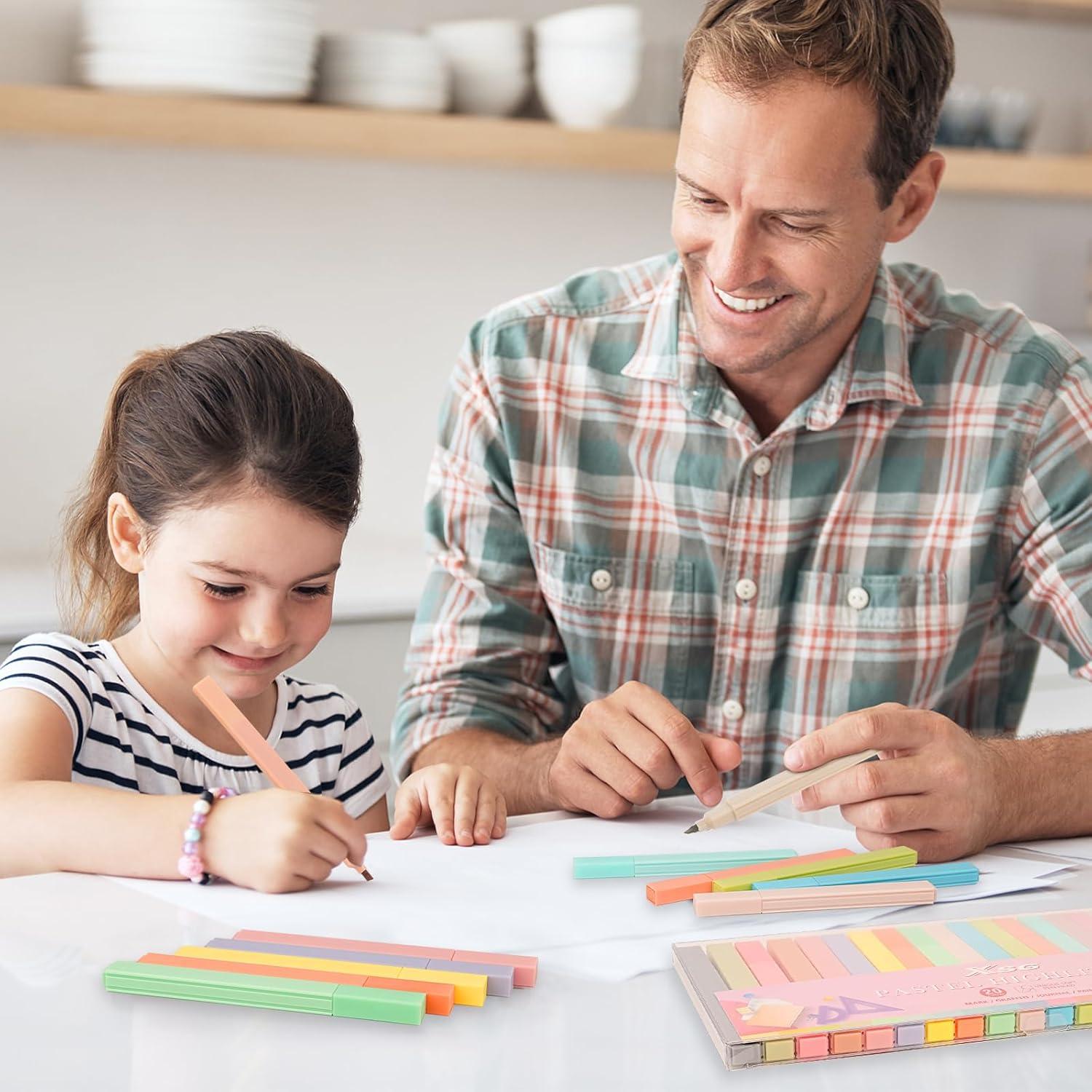 Pastell Textmarker Set für Notizen und Journaling -8er Candy