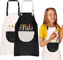 Kinder Malschürze Set, 2 Stück 60*45cm wasserdicht, verstellbar, mit