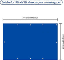 Schwimmbad Abdeckung Rechteckig 300x201cm Pool Cover