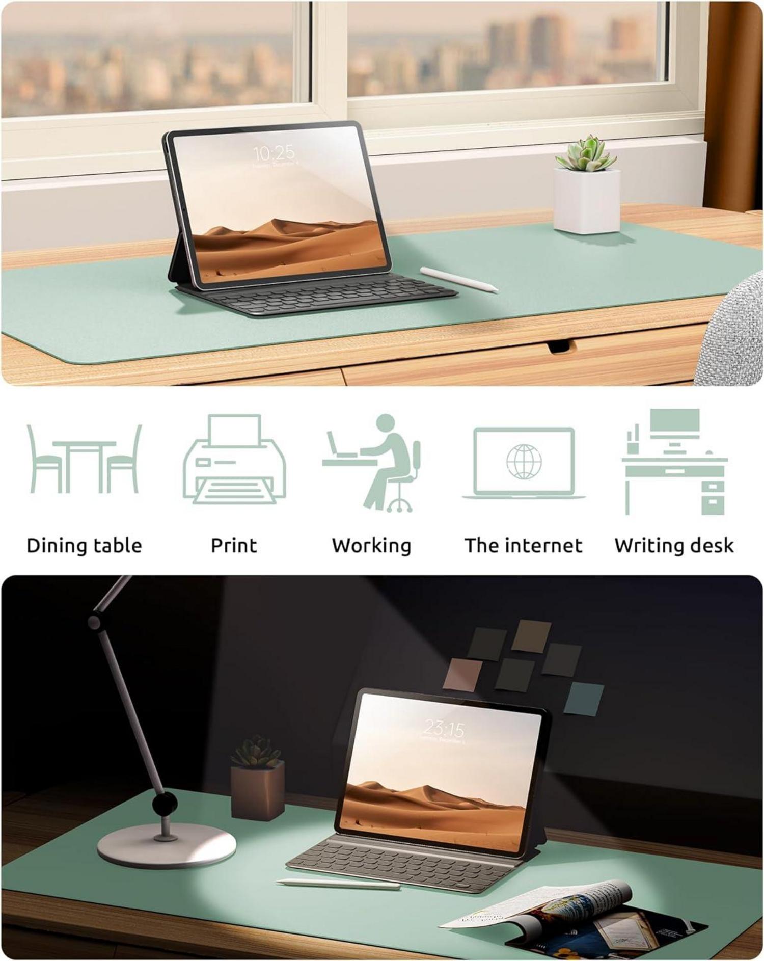 Schreibtischunterlage XXL Premium Leder Mauspad Büro Homeoffice