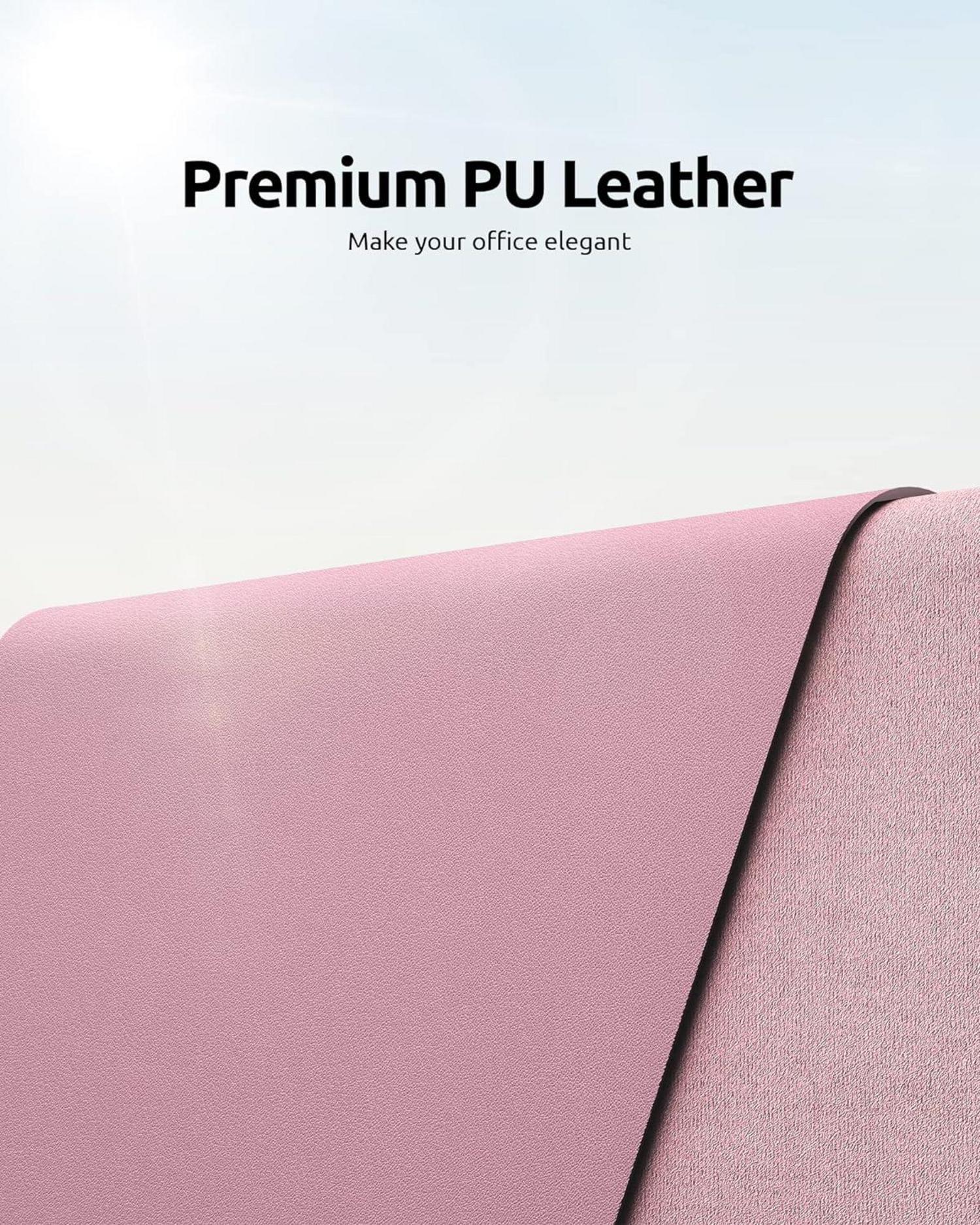 YSAGi Schreibtischunterlage 80x40cm Premium Leder Mauspad