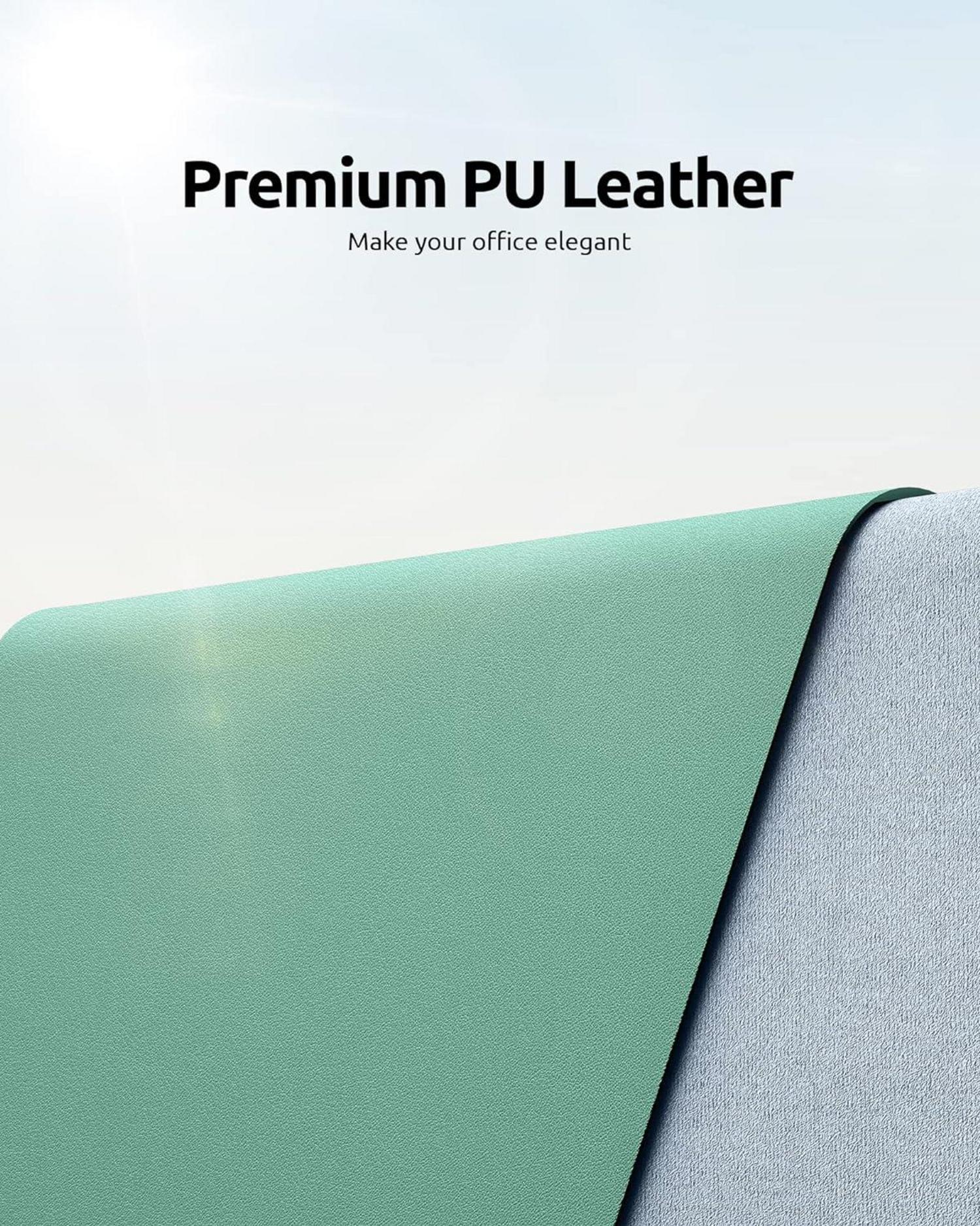 Premium Schreibtischunterlage 90x43cm Leder Mauspad XXL