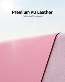 Premium Leder Mauspad XXL in Pink 80x40cm