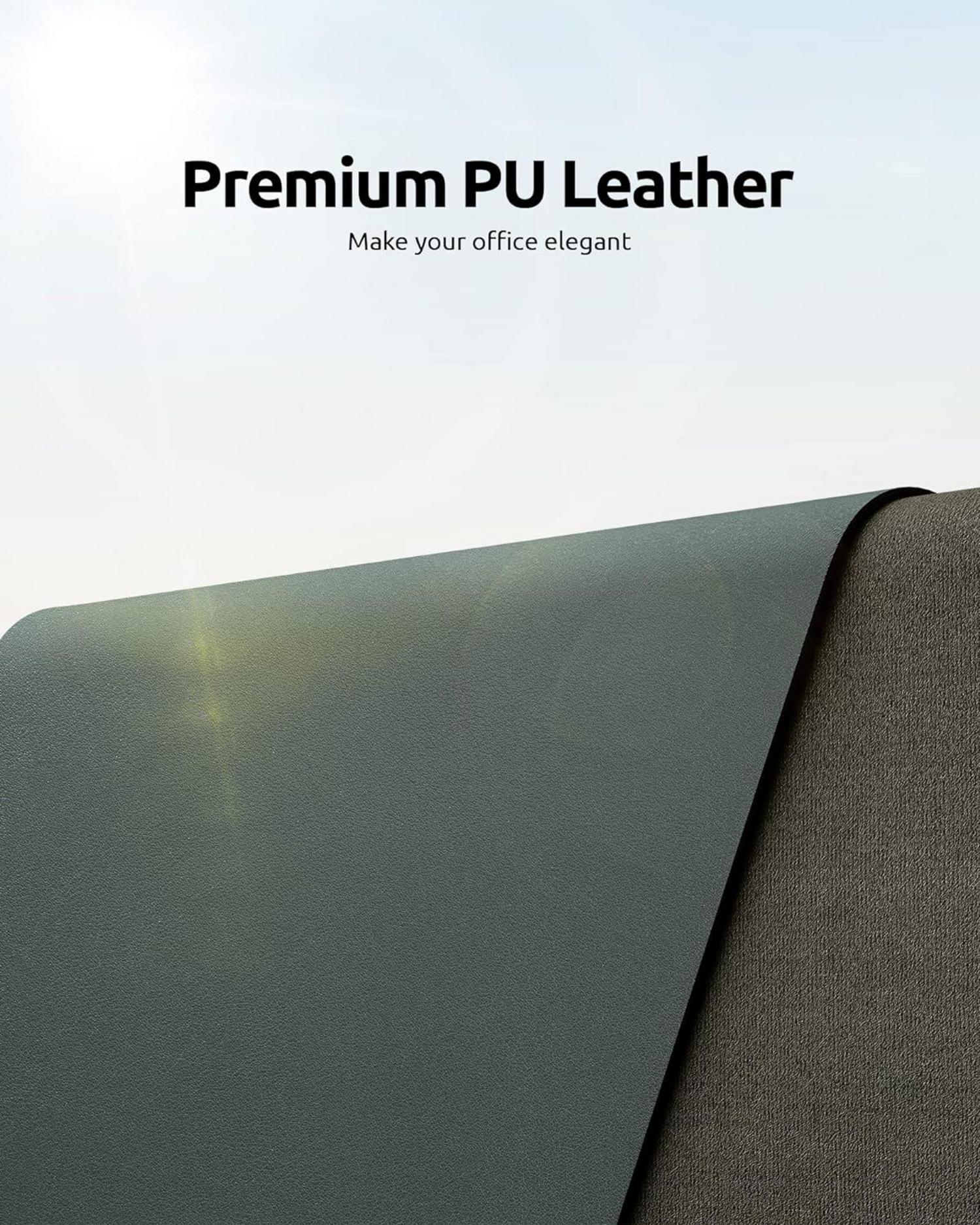 YSAGi Schreibtischunterlage 60x35cm Premium Leder XXL