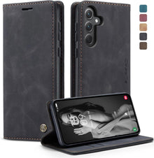 Handyhülle Samsung Galaxy A35 5G Lederhülle Klappbar Flip Case Magnet