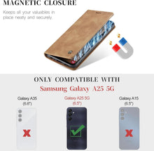 Samsung Galaxy A25 5G Handyhülle Premium Leder Flip Case