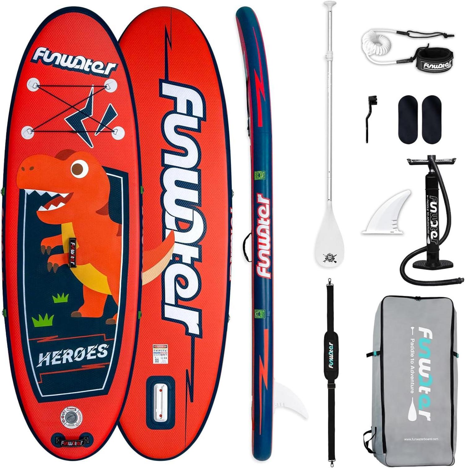 Aufblasbares SUP Board für Kinder mit Dinosaurier Design