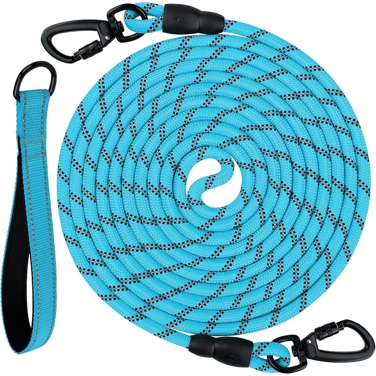 Joytale Schleppleine 5m Blau mit Gepolstertem Griff