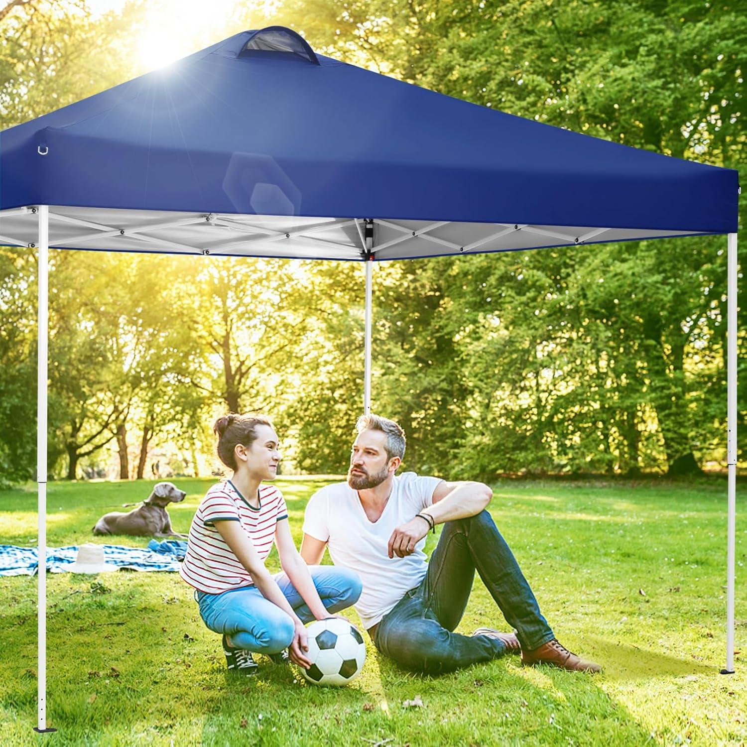 COBIZI Faltpavillon 3x3m Wasserdicht Stabil Winterfest Partyzelt mit 4 Seitenteilen