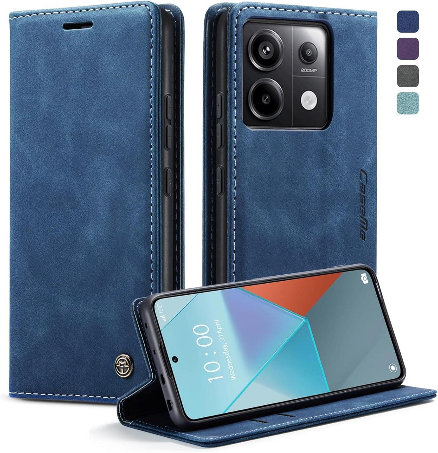 Handyhülle Xiaomi Redmi Note 13 Pro 5G Leder Schutzhülle Blau