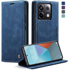 Handyhülle Xiaomi Redmi Note 13 Pro 5G Leder Schutzhülle Blau