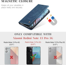 KZB Xiaomi Redmi Note 13 Pro 5G Handyhülle Blau Magnet