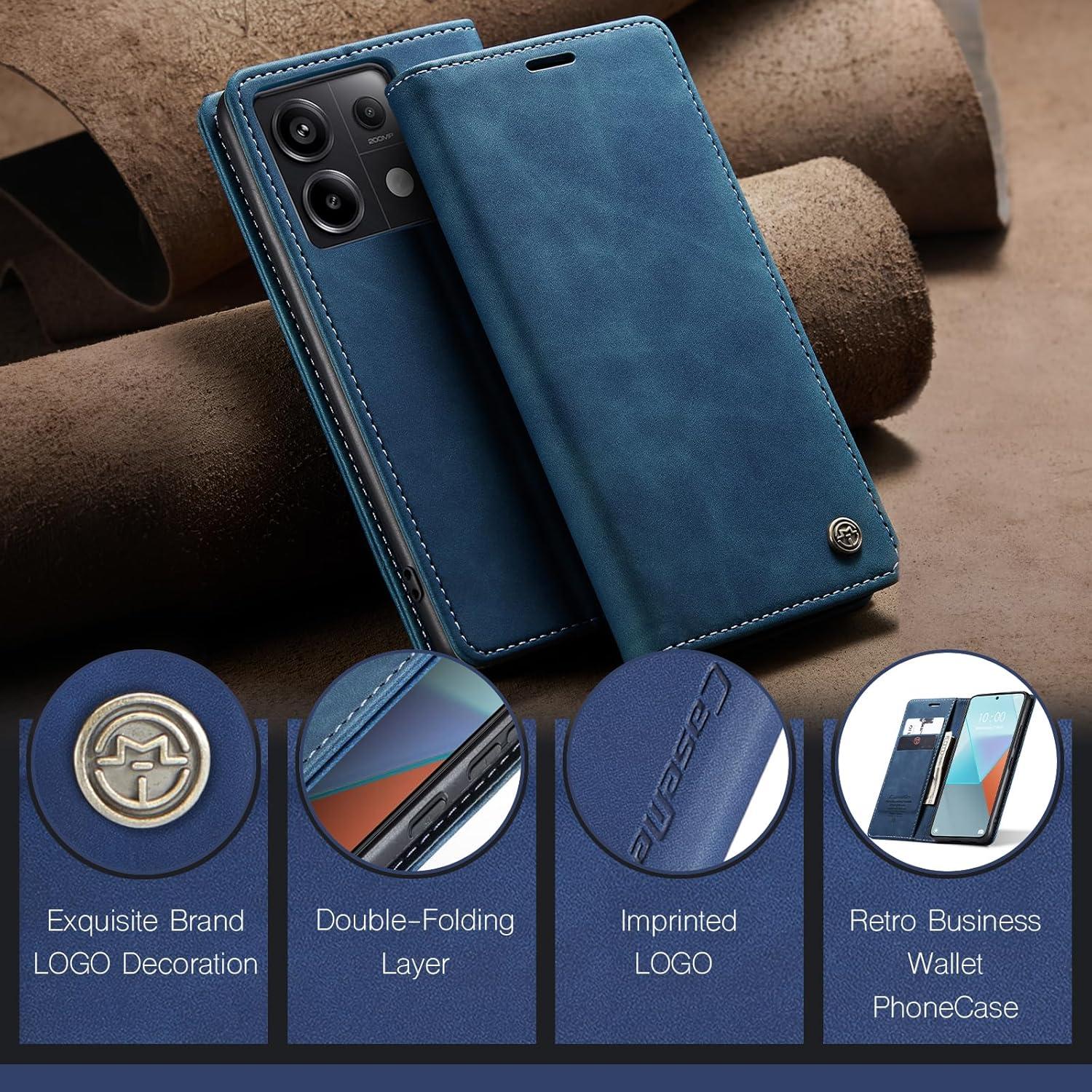 Handyhülle für Xiaomi Redmi Note 13 Pro 5G Premium Leder Flip Case