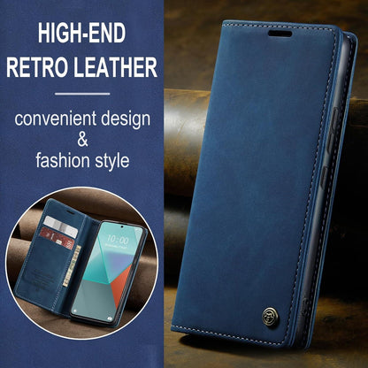KZB Xiaomi Redmi Note 13 Pro 5G Handyhülle Leder Klapphülle Blau