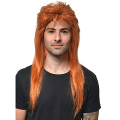 Orange Locken Perücke 70er 80er Jahre Vintage Cosplay Disco