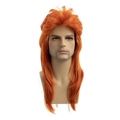 Orange Locken Perücke 70er 80er Jahre Vintage Cosplay Disco