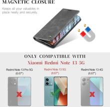 Xiaomi Redmi Note 13 5G Handyhülle Premium Leder Flip Case