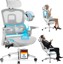 Bürostuhl ergonomisch 200KG mit dynamischer