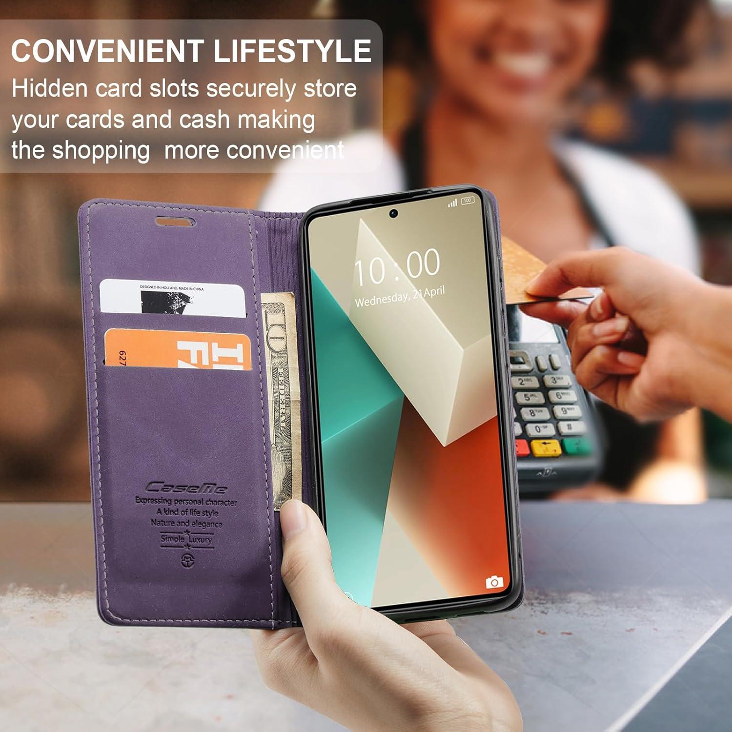 Xiaomi Redmi Note 13 5G Handyhülle Premium Leder Klapphülle