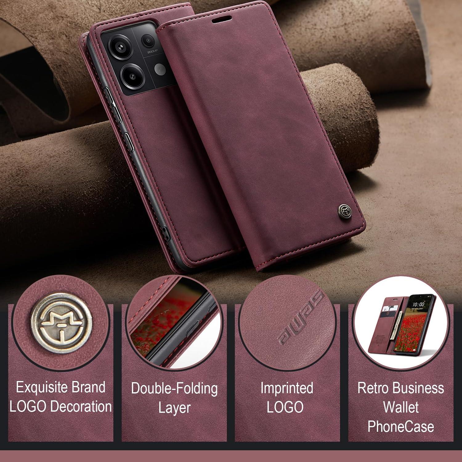 KZB Handyhülle Xiaomi Redmi Note 13 Pro 5G Premium Leder Tasche
