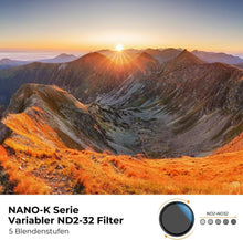 K&F Concept Nano-K ND Filter 40,5mm Variabler Graufilter