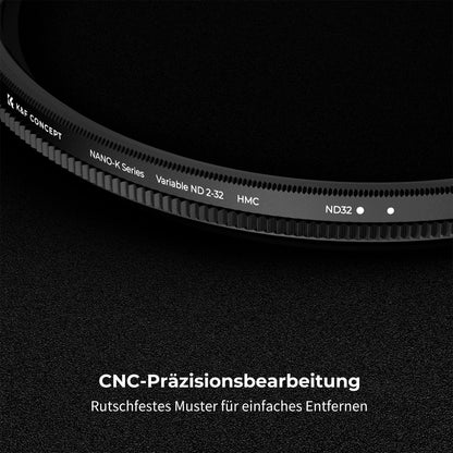 40,5mm Variabler ND Filter ND2-32 Nano-Beschichtung 1-5 Blendenstufen