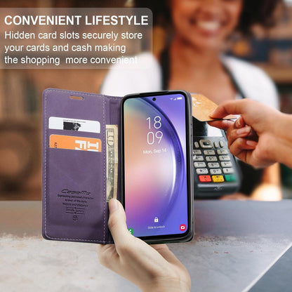 Handyhülle Samsung Galaxy A55 5G Premium Leder Klapphülle Magnet