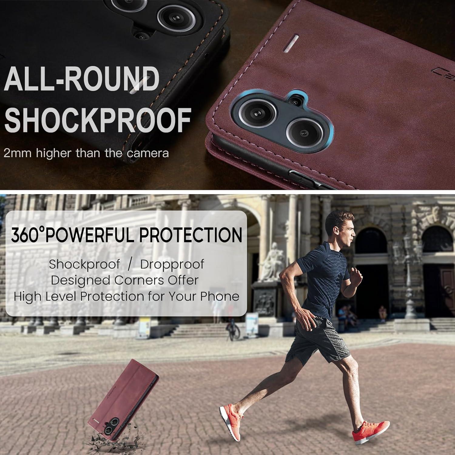 Handyhülle Xiaomi Redmi Note 13 Pro Plus 5G Flip Premium Leder Tasche