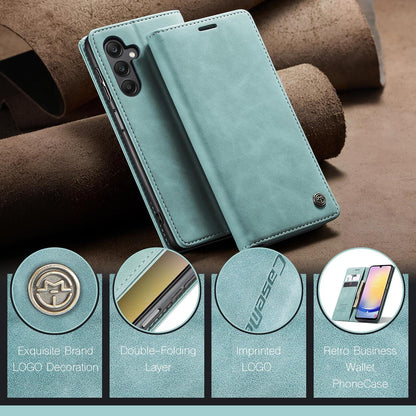 Handyhülle Samsung Galaxy A25 5G Premium Leder Flip Case Standfunktion