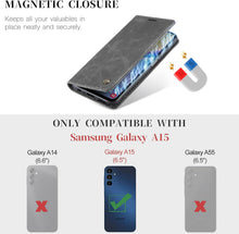 Samsung Galaxy A15 Handyhülle 5G - Premium Leder Flip Case