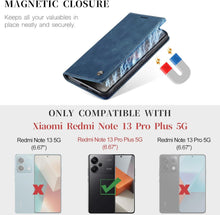 KZB Xiaomi Redmi Note 13 Pro Plus 5G Leder Hülle Blau