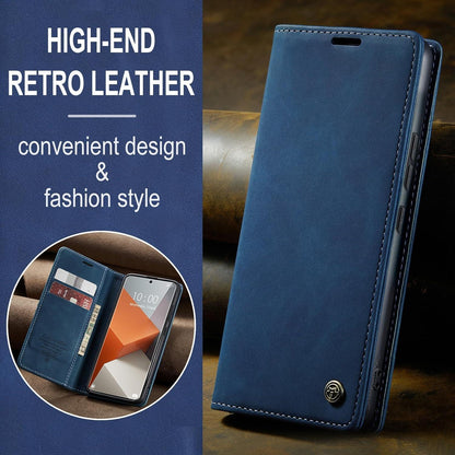 Handyhülle Xiaomi Redmi Note 13 Pro Plus 5G Premium Leder Blau