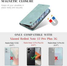 Xiaomi Redmi Note 13 Pro Plus 5G Hülle Leder Klappbar Tasche