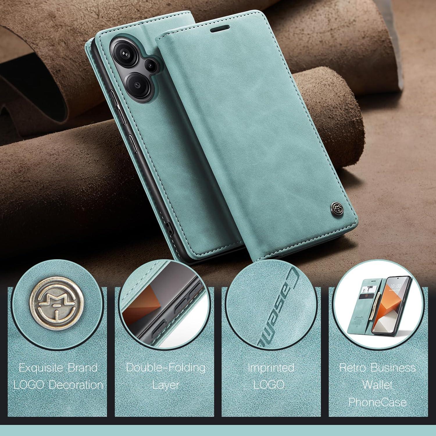 Xiaomi Redmi Note 13 Pro Plus 5G Hülle Leder Flip Case Magnet