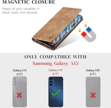 Samsung Galaxy A15 5G Handyhülle - Premium Leder Flip Case