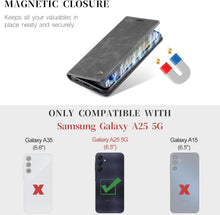 KZB Samsung Galaxy A25 5G Handyhülle Leder Flip Case
