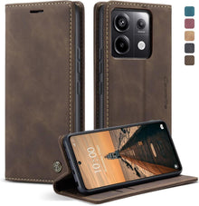 Xiaomi Redmi Note 13 Pro 5G Premium Leder Klapphülle Magnet
