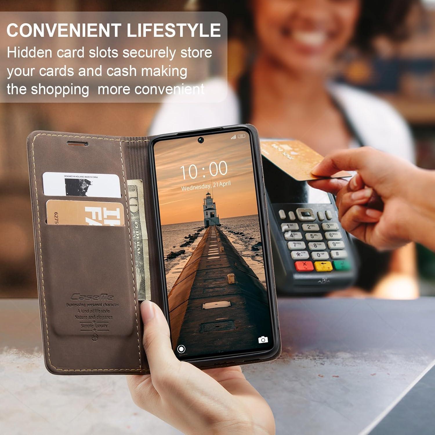 Schwarze Handyhülle Xiaomi Redmi Note 13 Pro 5G Leder Case Flip Cover