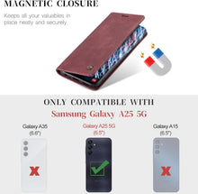 Samsung Galaxy A25 5G Handyhülle - Premium Leder Flip Case