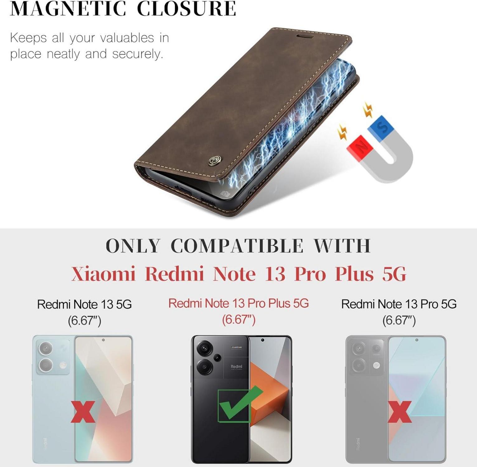 Handyhülle Xiaomi Redmi Note 13 Pro Plus 5G Premium Leder